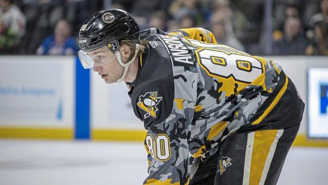 In 34 games with the Wilkes-Barre/Scranton Penguins this season, forward Raivis Ansons had seven points (two goals, five assists).
