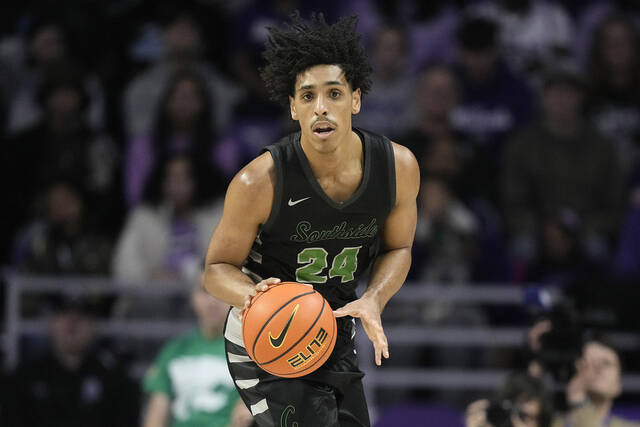 Chicago State guard Jahsean Corbett handles the ball against Kansas State.