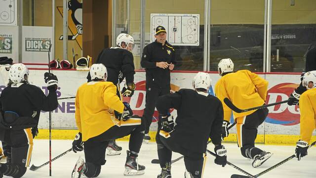 Assistant coach Ty Hennes has been with the Penguins since 2018.