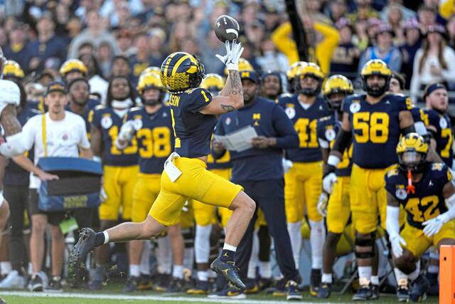 The Steelers picked Michigan wide receiver Roman Wilson with the 20th pick in the third round Friday night.