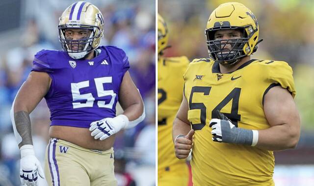 Washington tackle Troy Fautanu and West Virginia center Zach Frazier were the Steelers’ first two picks in the 2024 NFL Draft.