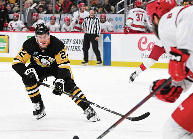 In three NHL games during the 2023-24 season, Penguins forward Sam Poulin did not record a point.
