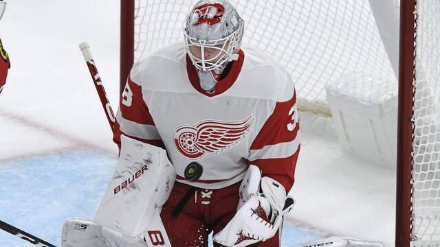 Goaltender Filip Larsson was a sixth-round pick (No. 167 overall) of the Detroit Red Wings in 2016