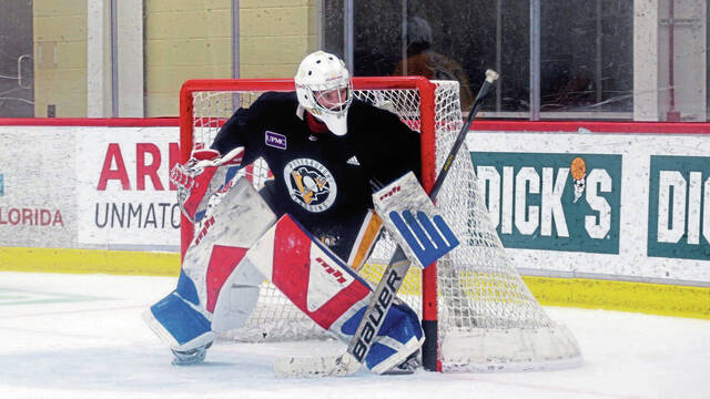 Goaltender Sergei Murashov was the Penguins’ fourth-round pick (No. 118 overall) in the 2022 NHL Draft.