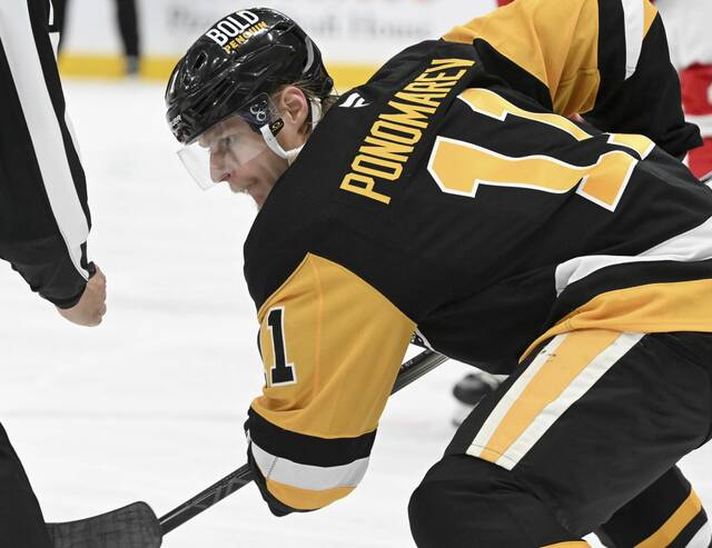 In three games this past preseason, Penguins forward Vasily Ponomarev had one goal.