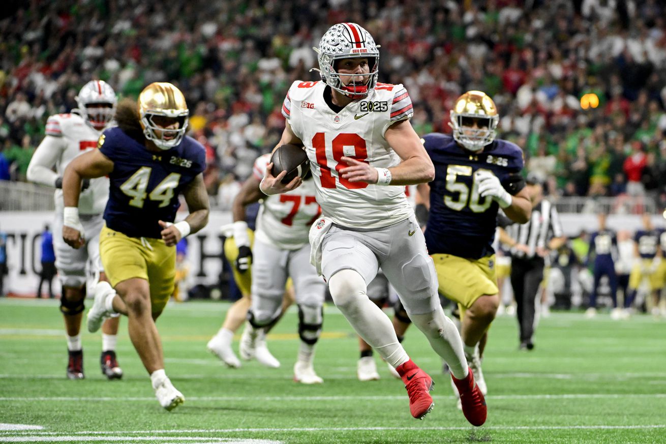 2025 CFP National Championship Presented by AT&T- Ohio State v Notre Dame