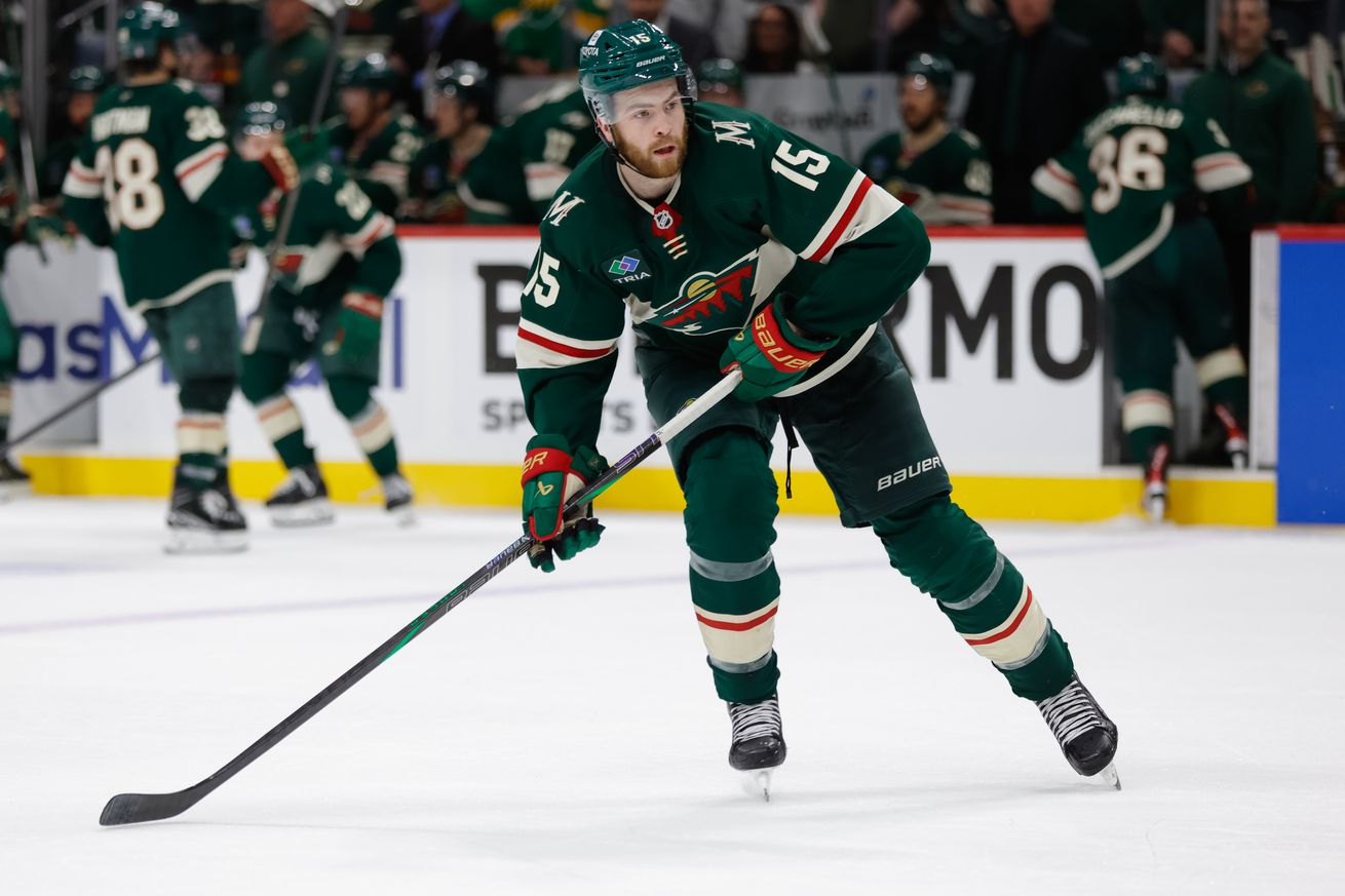 NHL: APR 26 Stanley Cup Playoffs First Round Game 4 Golden Knights at Wild