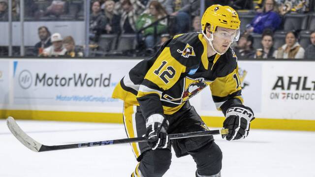 In 22 games with the Wilkes-Barre/Scranton Penguins last season, forward Mathias Laferriere scored eight points (three goals, five assists).