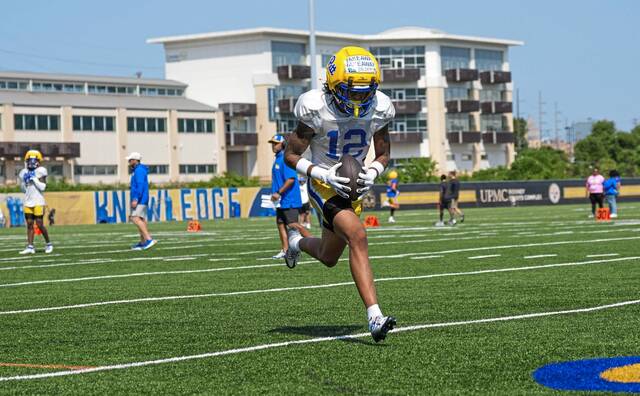 Steel Valley grad Cruce Brookins is a key player in Pitt’s secondary.