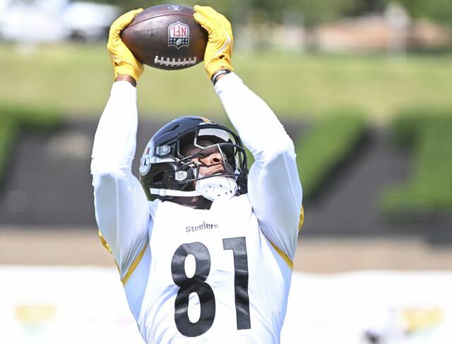 Steelers tight end Jonnu Smith established career highs with 88 catches for 884 yards last season for Miami.
