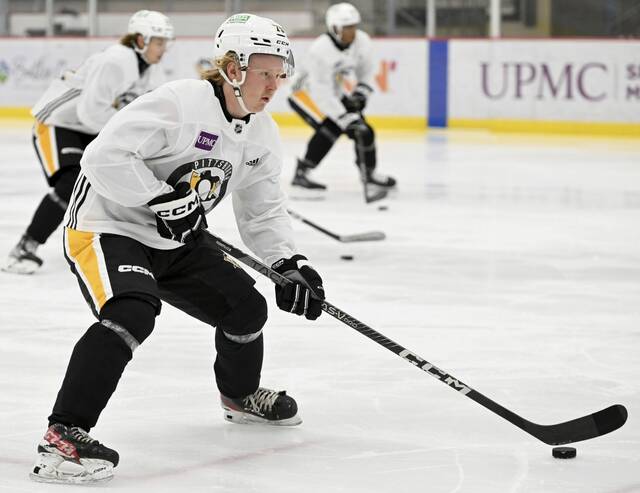 Forward Emil Jarventie was a seventh-round draft pick (No. 217 overall) of the Penguins in 2023.