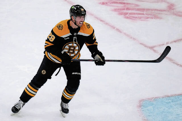 In 55 games with the Boston Bruins last season, defenseman Parker Wotherspoon had seven points (one goal, six assists).