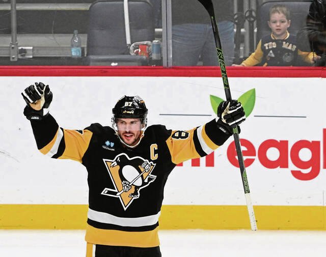 In 80 games last season, Penguins forward Sidney Crosby scored a team-leading 91 points (33 goals, 58 assists).