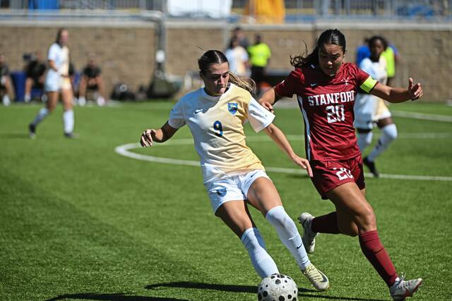 North Allegheny graduate Lucia Wells is among the leaders in minutes played for the 2025 Pitt women’s soccer team while playing both forward and defender this season.