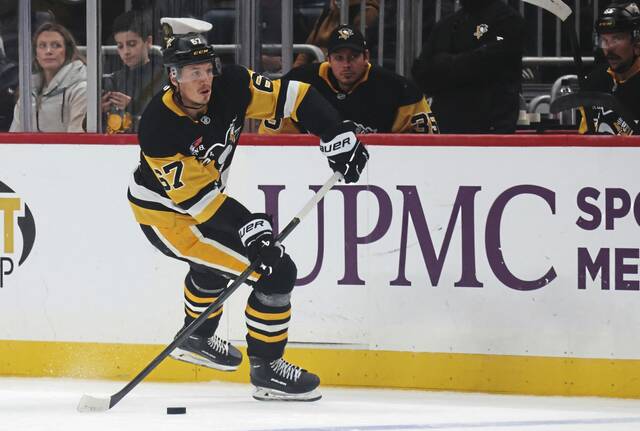 Through Monday, Penguins forward Rickard Rakell had two points (one goal, one assist) in three games this season.