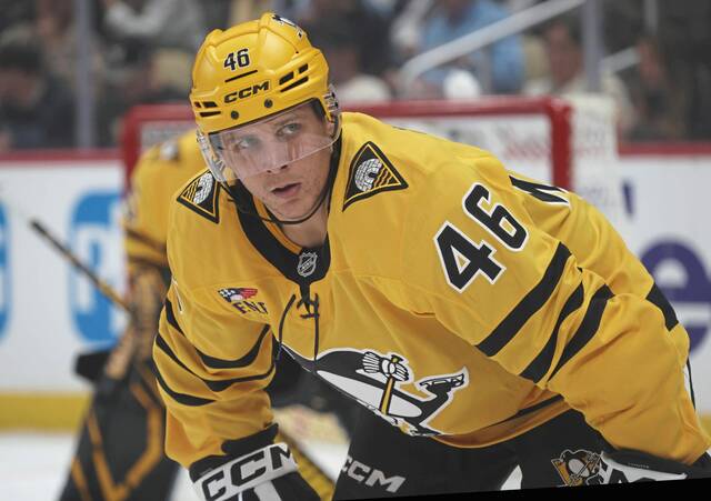 Penguins forward Blake Lizotte is in the final year of a two-year contract with a salary cap hit of $1.85 million.