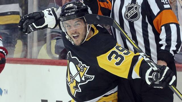 Forward Jean-Sebastien Dea spent parts of three seasons with the Penguins.