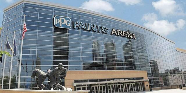 PPG Paints Arena, home of the Pittsburgh Penguins.
