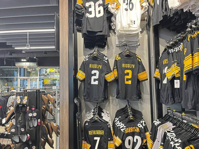 The Steelers Pro Shop in Acrisure Stadium is pictured on Thursday, Jan. 11, 2024.