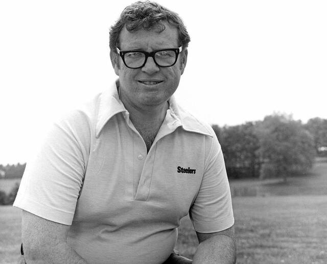 Football executive for the Pittsburgh Steelers, Art Rooney Jr. is pictured, Aug. 1975.