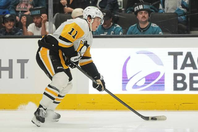 In 13 games this season, Penguins forward Filip Hallander has four points (one goal, three assists).