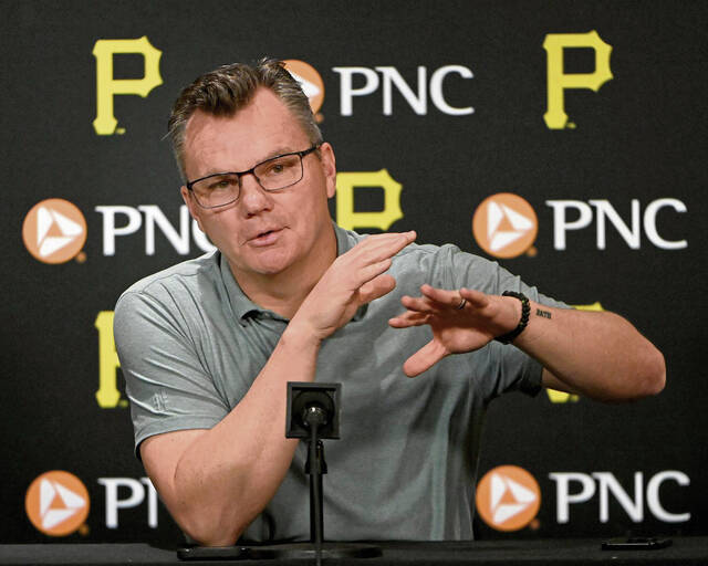 Pirates general manager Ben Cherington is on to Plan B, presumably, after Kyle Schwarber re-signed with the Philadelphia Phillies. (Christopher Horner | TribLive)