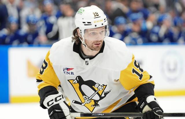 In 32 games this season, Penguins forward Tommy Novak has 17 points (six goals, 11 assists). (AP)